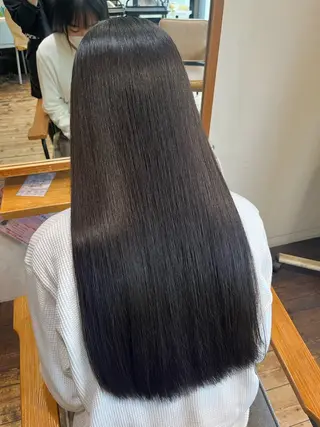 ロング カラー パーマ 河西 楓のヘアスタイル
