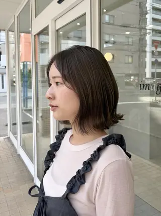 ショート 韓国ヘアケアブリーチ 莉奈のヘアスタイル