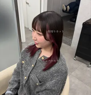 ミディアム カラー トレンド甘めガーリー Mizuki☁️🫧のヘアスタイル