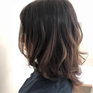ミディアム カラー 【髪質改善】 梅田　聡のヘアスタイル