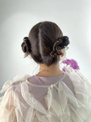 セミロング ヘアアレンジ セットサロンCURE YUKIOKAの眉毛・アイブロウイメージ