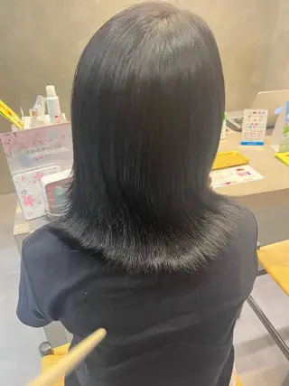 カラー 心美/ブリーチなし 透明感カラーのヘアスタイル