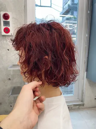ショート カラー パーマ 🌈前田 潤 /ショート/レイヤーのヘアスタイル