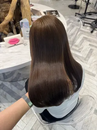 セミロング 小原 有桜のヘアスタイル