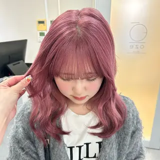 セミロング 【色落ちまで可愛い】 mao🐩💜のヘアスタイル