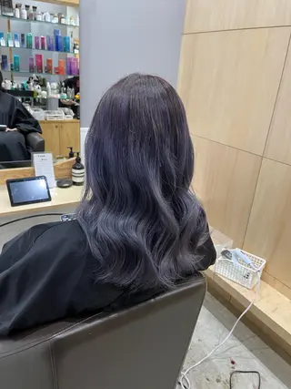 ミディアム カラー miloc naha ナナカのヘアスタイル