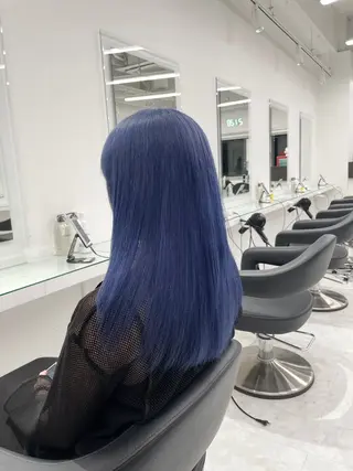 ロング カラー ヘアアレンジ ハイトーン艶カラー 🤍ゆうひのヘアスタイル