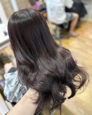 ミディアム カラー 🩵髪質改善🩵 韓国ヘア🩵花澤みりのヘアスタイル