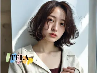 セミロング TELAHAIR 髪質改善特化型サロンのヘアスタイル