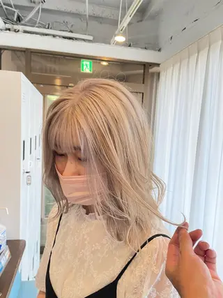 ミディアム カラー ALLEN hair 京橋店のヘアスタイル