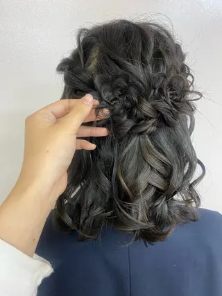 ミディアム ヘアアレンジ レディースカット/ シュドウヒナタ🐰のヘアスタイル