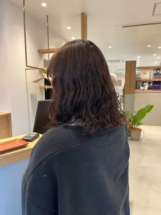 ミディアム 山口 陸のヘアスタイル