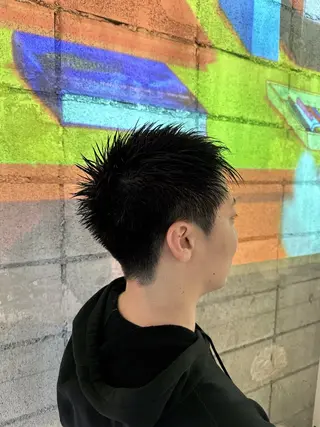 ショート カラー メンズ haco+所属・🌈派手髪エクステ ブレイズ🌈ひろとのヘアスタイル