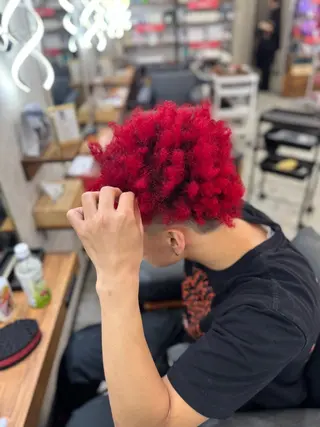 メンズ エクステ/ハイトーン /特殊ヘアー　joeのヘアスタイル