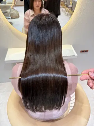 ロング カラー 縮毛矯正✨🫧 レイヤー川村利幸のヘアスタイル