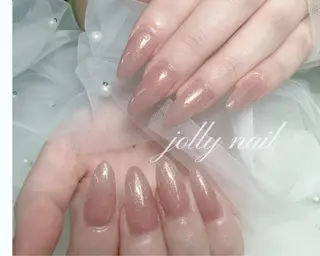 ネイル Jolly チップ長さだしのネイルデザイン