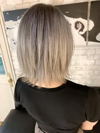 ミディアム ✨ハイトーン✨艶髪 ✨髪質改善✨和田のヘアスタイル