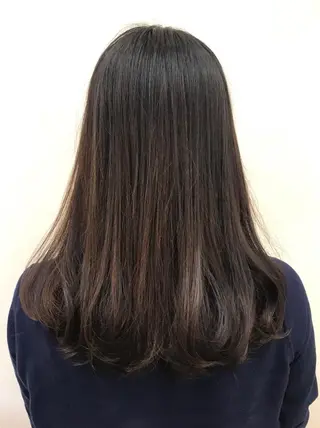 ロング ブリーチでもできる 縮毛矯正相原慎🌈のヘアスタイル