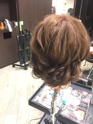 ヘアアレンジ hair make echo滿木あい花のヘアスタイル