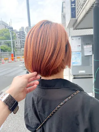 ショート カラー ヘアアレンジ ✨前田 優・2拠点✨ ✨恵比寿・札幌店✨のヘアスタイル