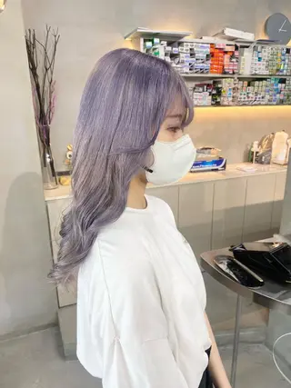 セミロング カラー 前橋 姫奈のヘアスタイル