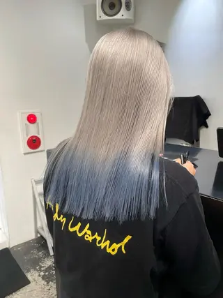 ロング カラー ヘアアレンジ 艶ハイトーン/ヘア アレンジAYAKAのヘアスタイル