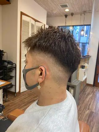 ショート くびれショート・ボブ カットorパーマ特化のヘアスタイル