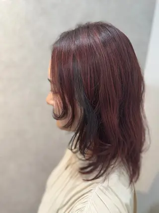 ロング カラー 大塚 しおりのヘアスタイル
