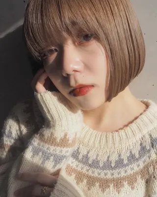 ショート カラー まう/丸みショート ・ボブ特化／高円寺のヘアスタイル