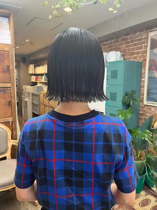 ミディアム タケデ スズカのヘアスタイル