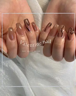 ロング nail salon neigeのネイルデザイン