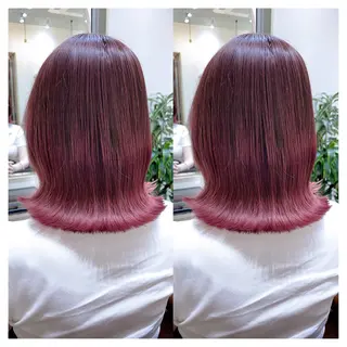 ミディアム カラー 村山 茉衣のヘアスタイル