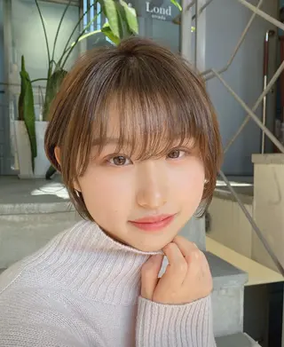ショート カラー 🌟モテ髪ショート 🌟店長 津賀涼のヘアスタイル