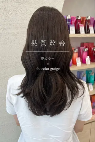 ロング カラー 美髪矯正/髪質改善/ 艶髪🤍伊藤梨紗のヘアスタイル