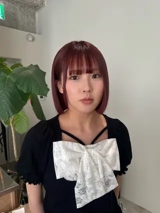 ミディアム カラー 村田 茉優のヘアスタイル