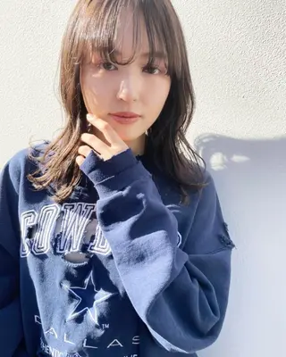 ミディアム カラー 嶋佐 昌大 シマサマオのヘアスタイル