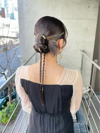 ロング ヘアアレンジ ヘアセット ✴︎Mai✴︎銀座のヘアスタイル