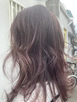 カラー セミロング 砂田 沙樹のヘアスタイル