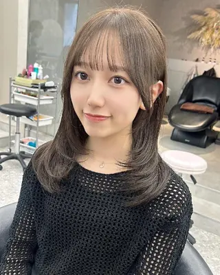 ミディアム ✨レイヤー/韓国 /✨ヘア山下　遥のヘアスタイル