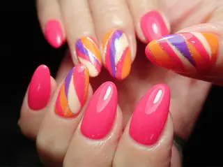 セミロング ネイル nail salon ワンミリオンのネイルデザイン