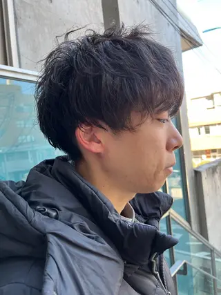 ショート カラー メンズ 久木原 ゆりのヘアスタイル