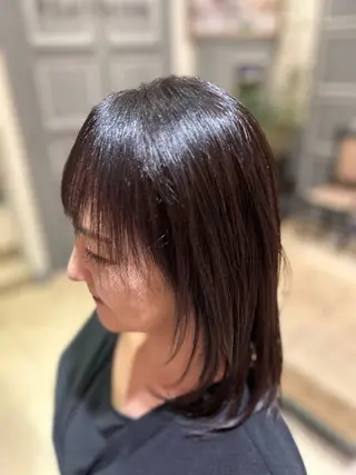 ミディアム カラー 多賀 亮真のヘアスタイル