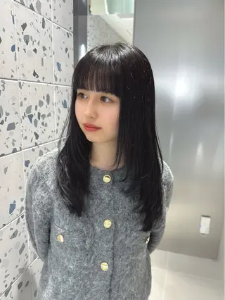ロング カラー 矢野 晃平のヘアスタイル