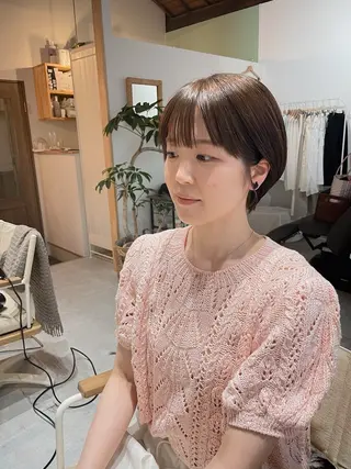 ショート カラー h a k u 大倉 卓人のヘアスタイル