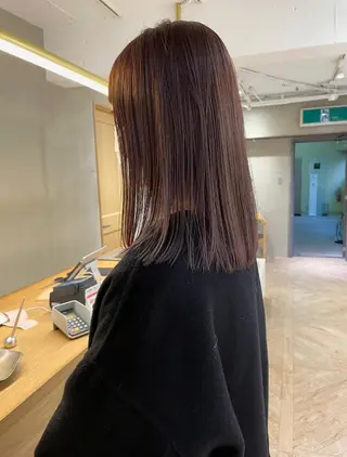 ミディアム パーマ シャドウパーマ 田形清流のヘアスタイル