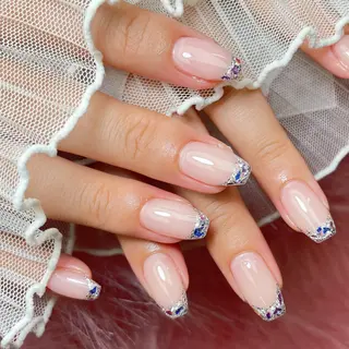 ネイル 23時まで❤︎韓国、 ワンホンネイルのネイルデザイン