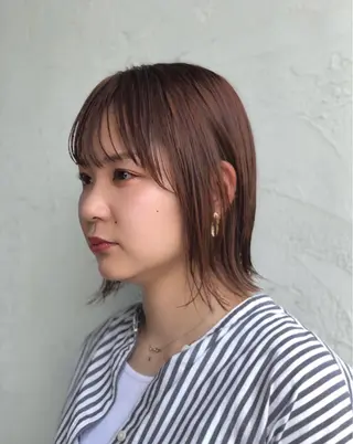 ミディアム 菊池 幹のヘアスタイル