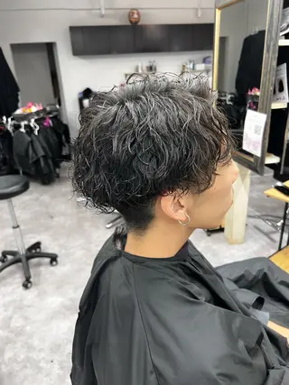 パーマ メンズ 笹江 瑞穂のヘアスタイル