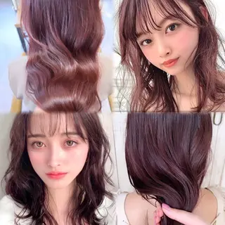 ミディアム カラー 韓国ヘア🇰🇷🎀 YURIAのヘアスタイル