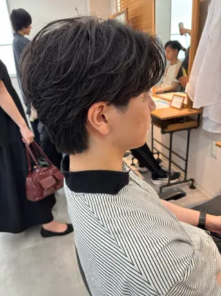 パーマ メンズ 保立/フェザーパーマ /メンズカット千葉のヘアスタイル